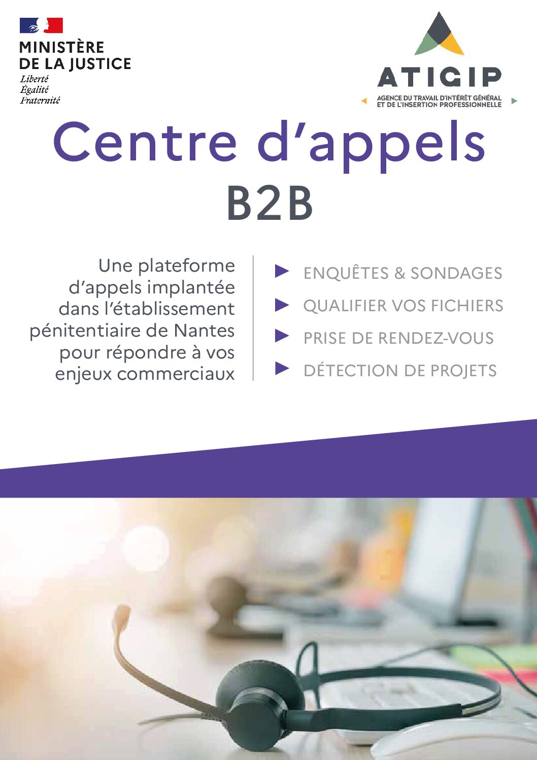 Plaquette centre d&rsquo;appels